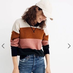 Madewell Cashmere Striped Pullover Small